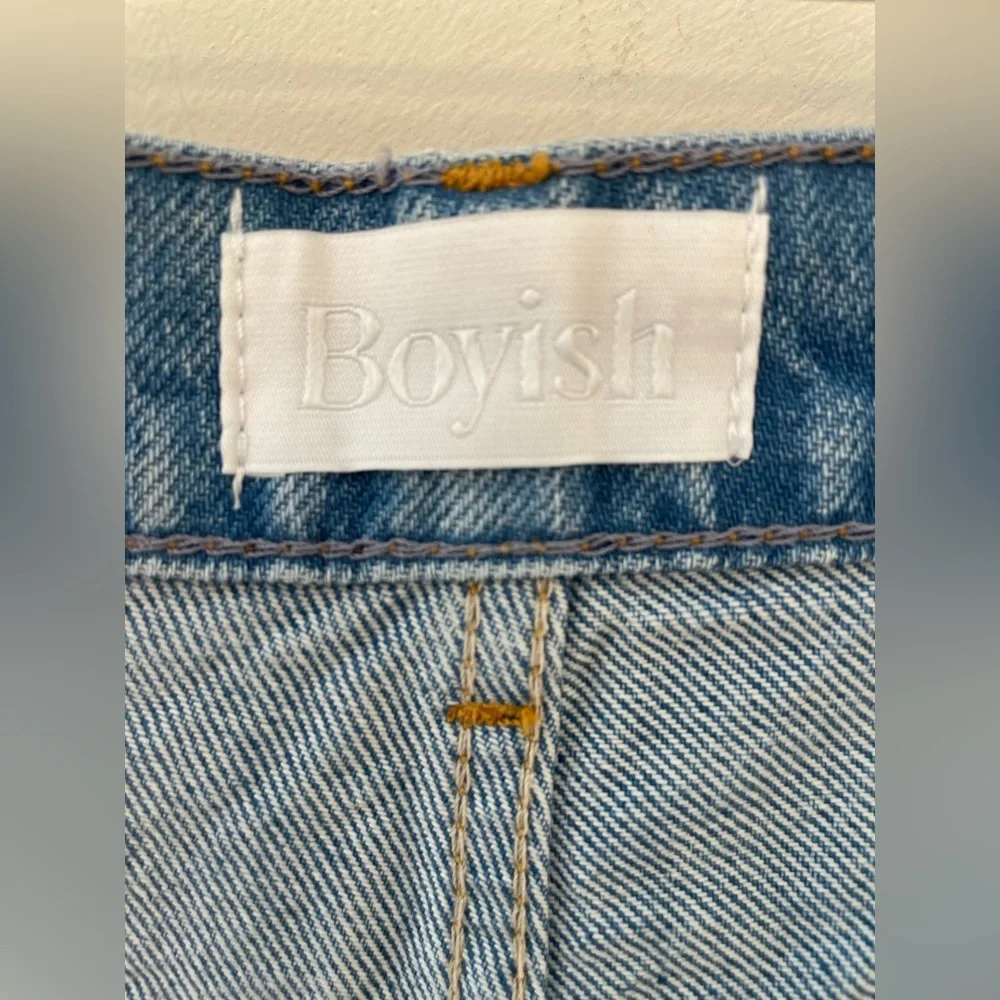 NWT! BOYISH The Toby Denim Jeans in Unfaithfully Yours Tapered Distressed Sz 28